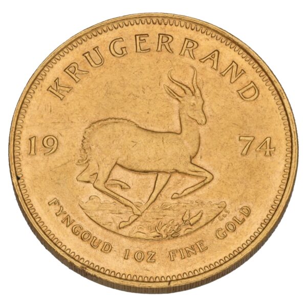 22ct Gold 1 OZ Krugerrand Coin 1974